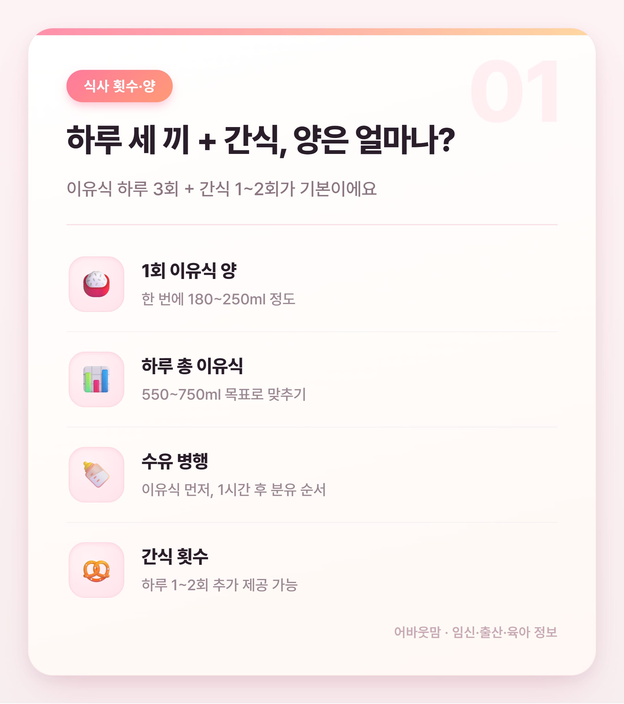 11개월 유아식 식단 완전 정리 2026 설명 카드