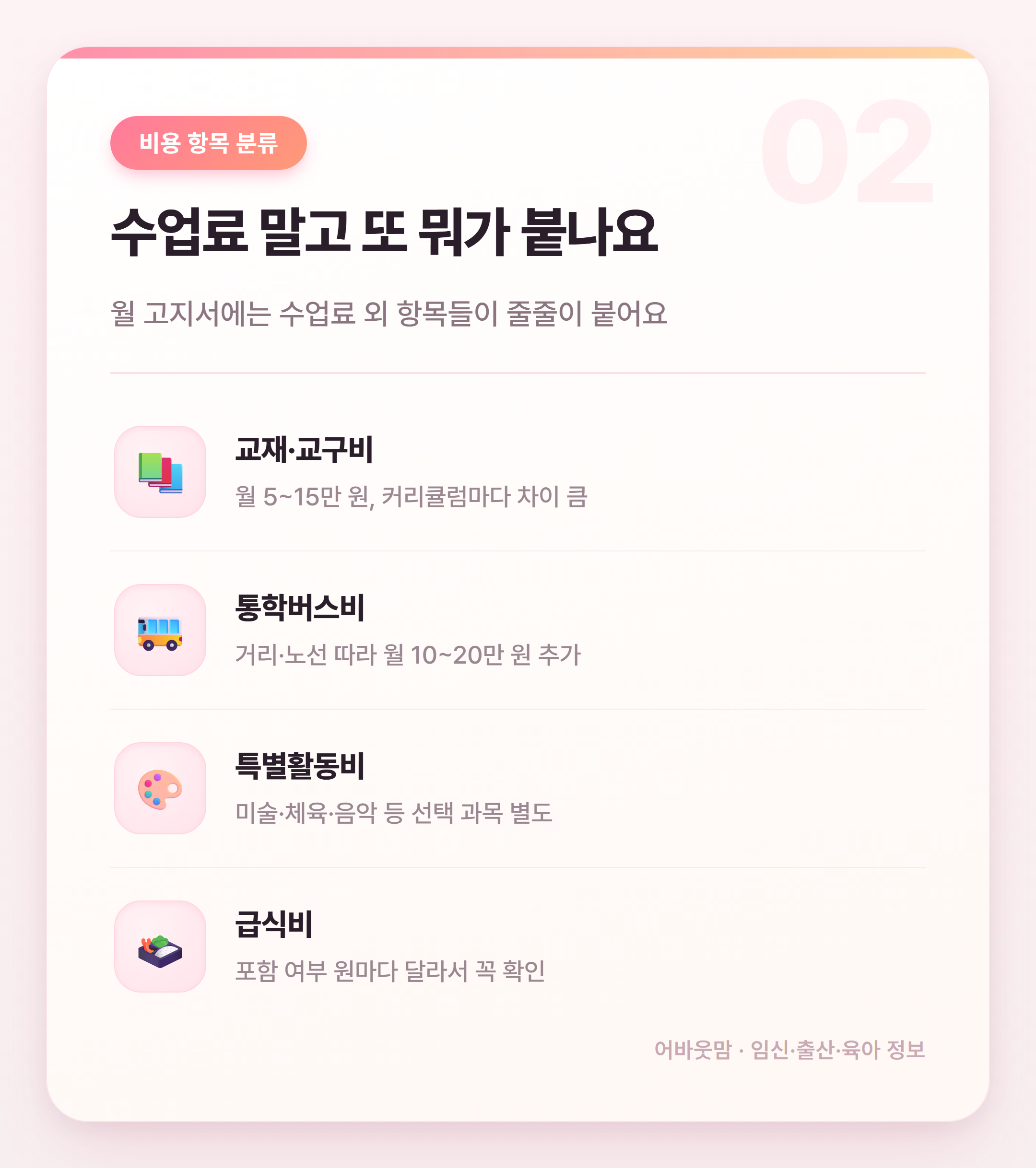 영어유치원 비용 비교, 2026년 실전 정리 설명 카드