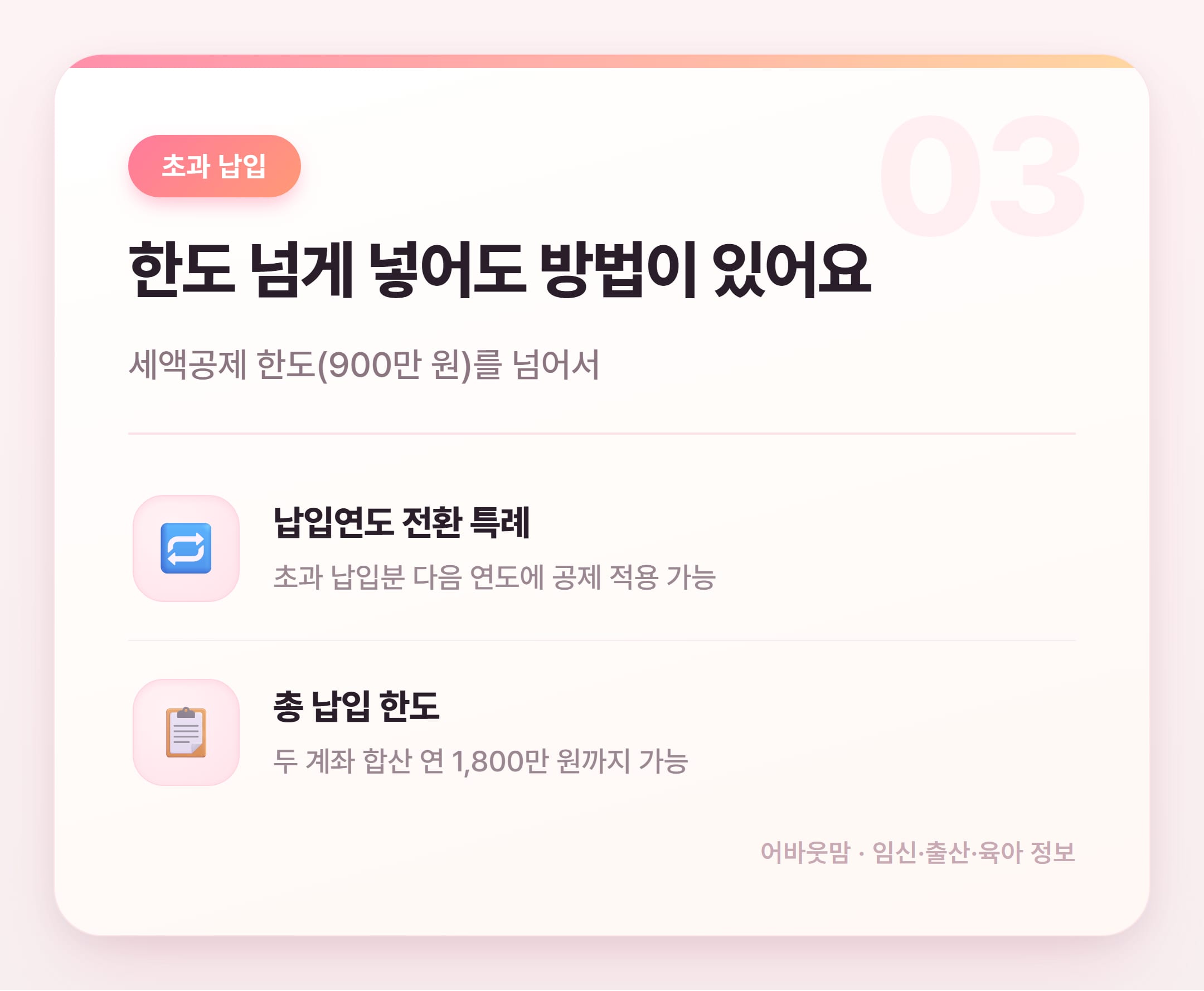 연금저축 세액공제 한도 2026년 총정리 설명 카드