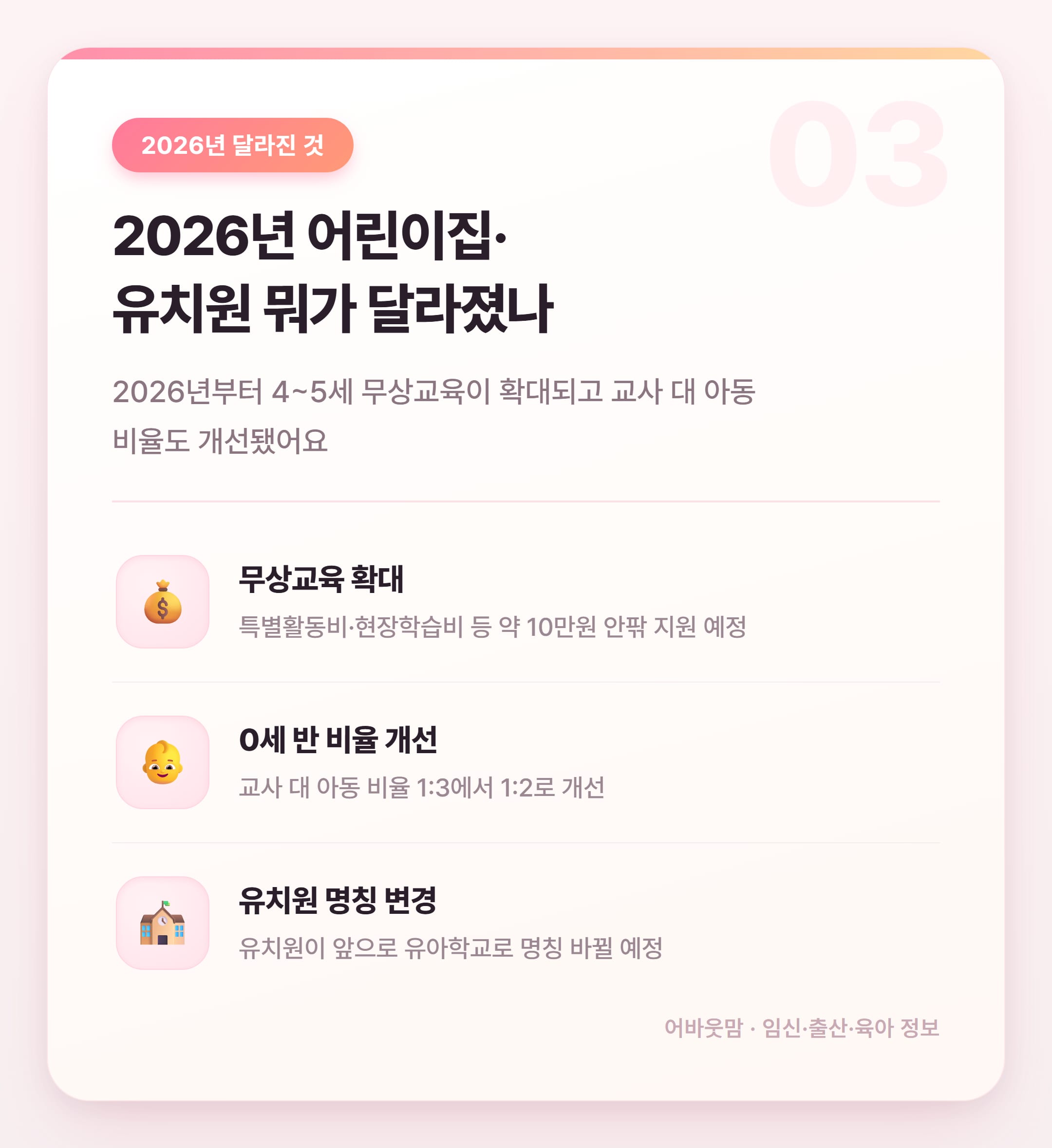 어린이집 입소대기 어플 2026년 총정리 설명 카드