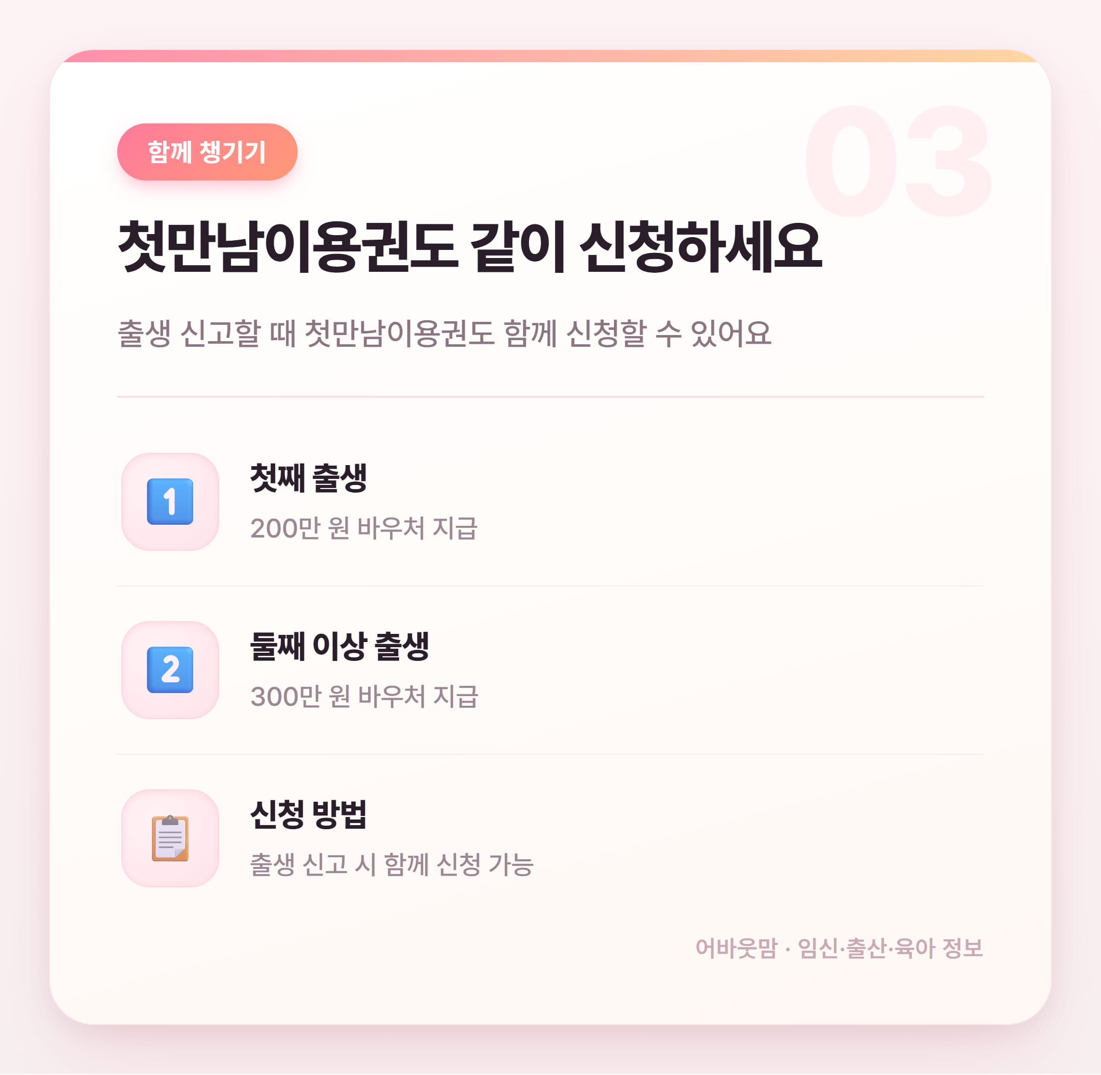 임신출산진료비 신청 방법과 2026년 혜택 정리 설명 카드