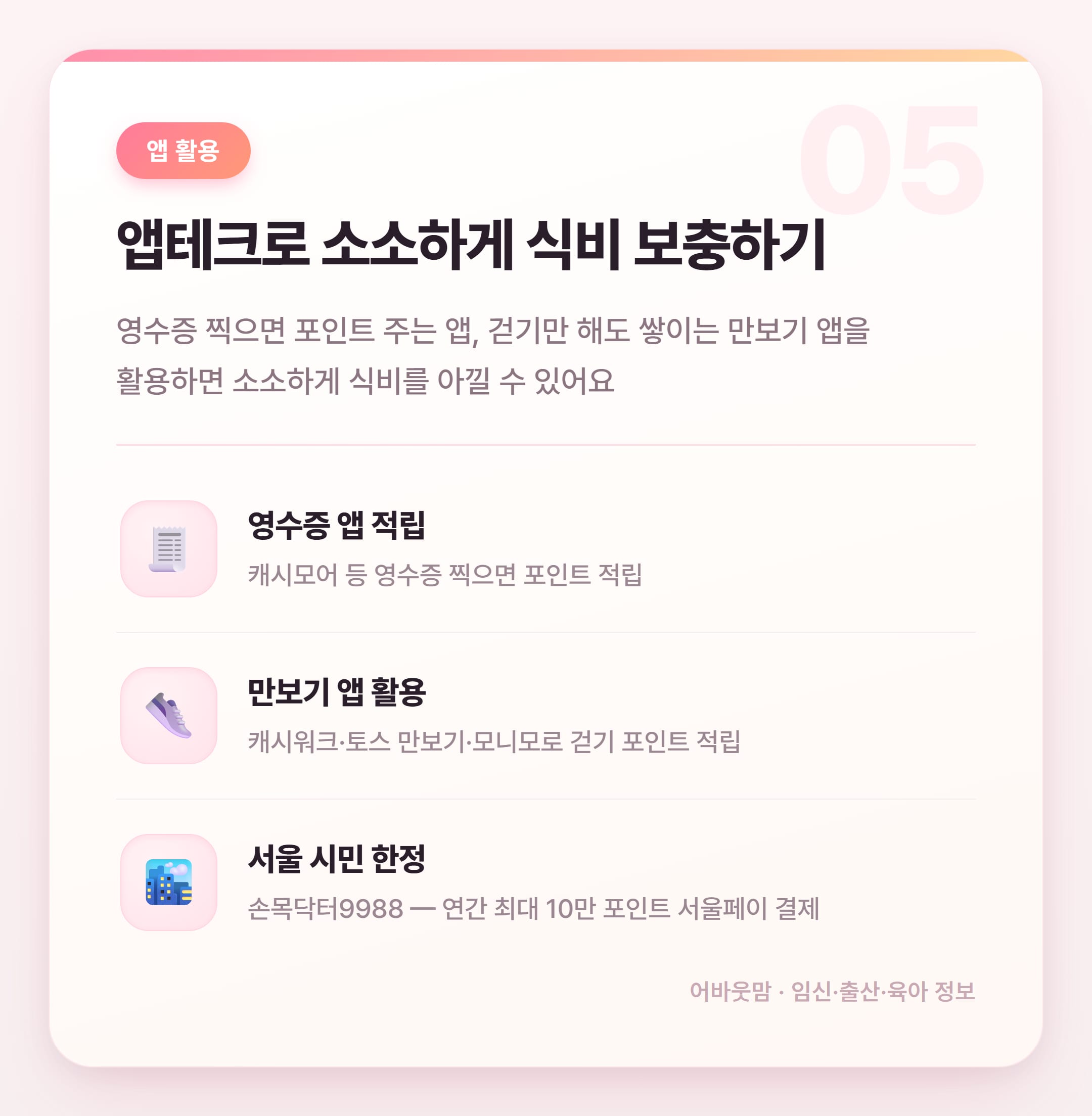 식비 절약 팁 모음 2026 현실 가능한 것만 설명 카드