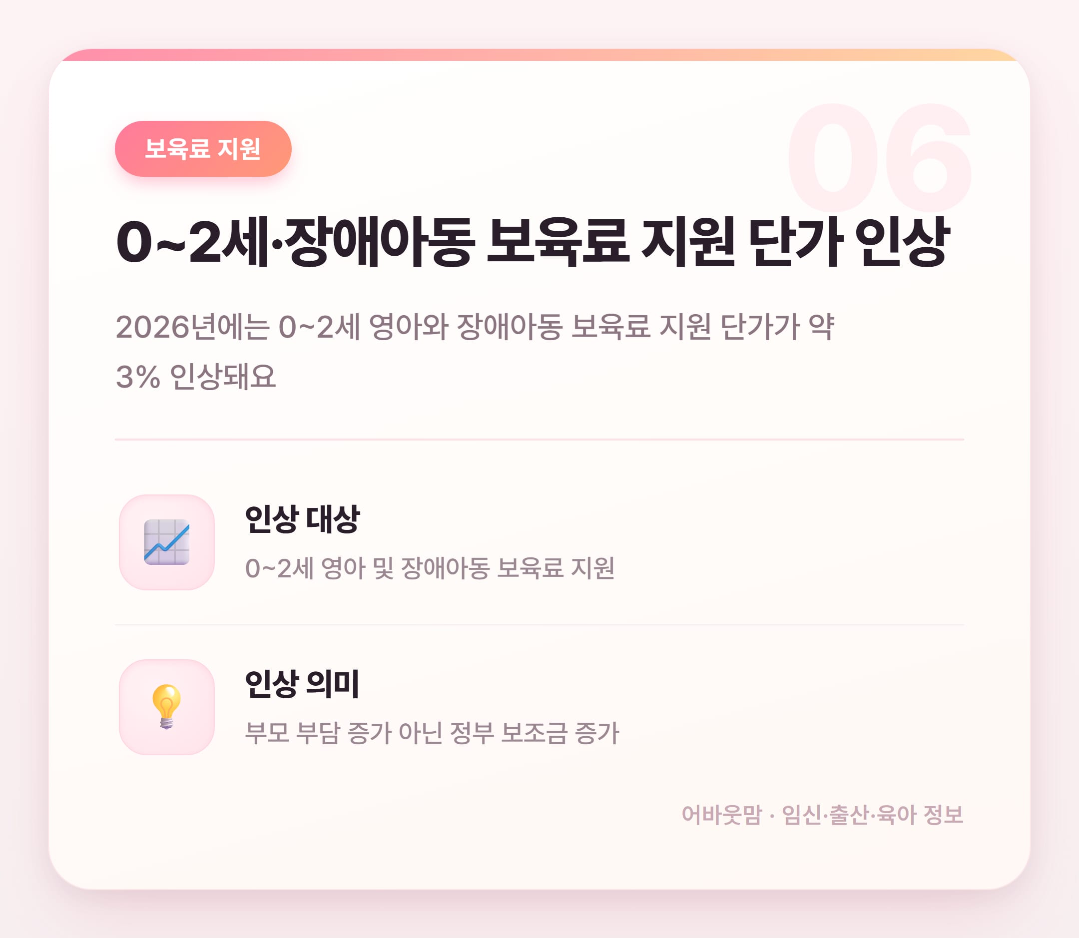 기적의 한글쓰기, 2026년 유보통합 전 미리 알자 설명 카드