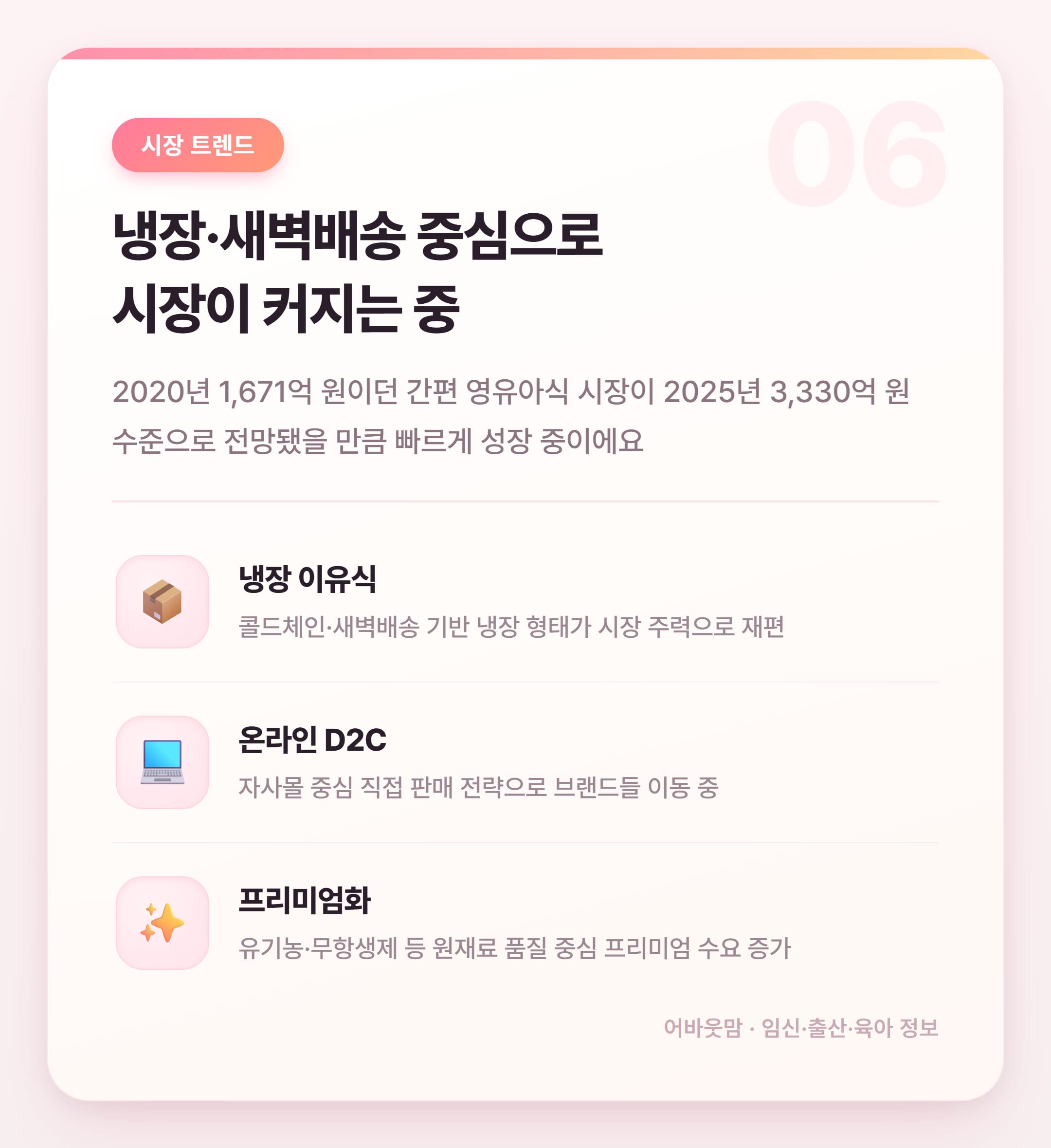 이유식 브랜드 순위 2026 실전 정리 설명 카드