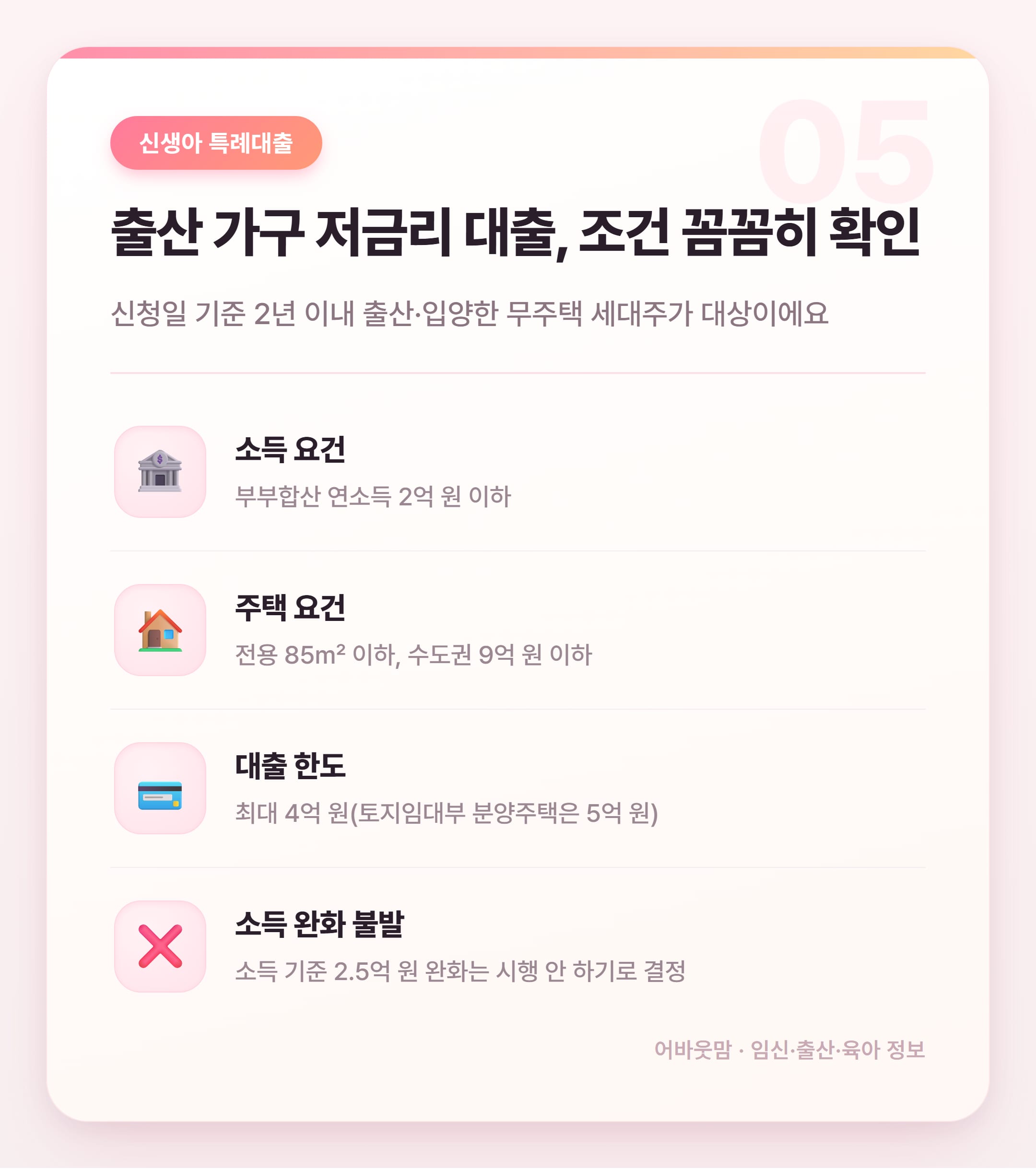 2027 부모급여 폐지? 아이맞이 지원금 총정리 설명 카드
