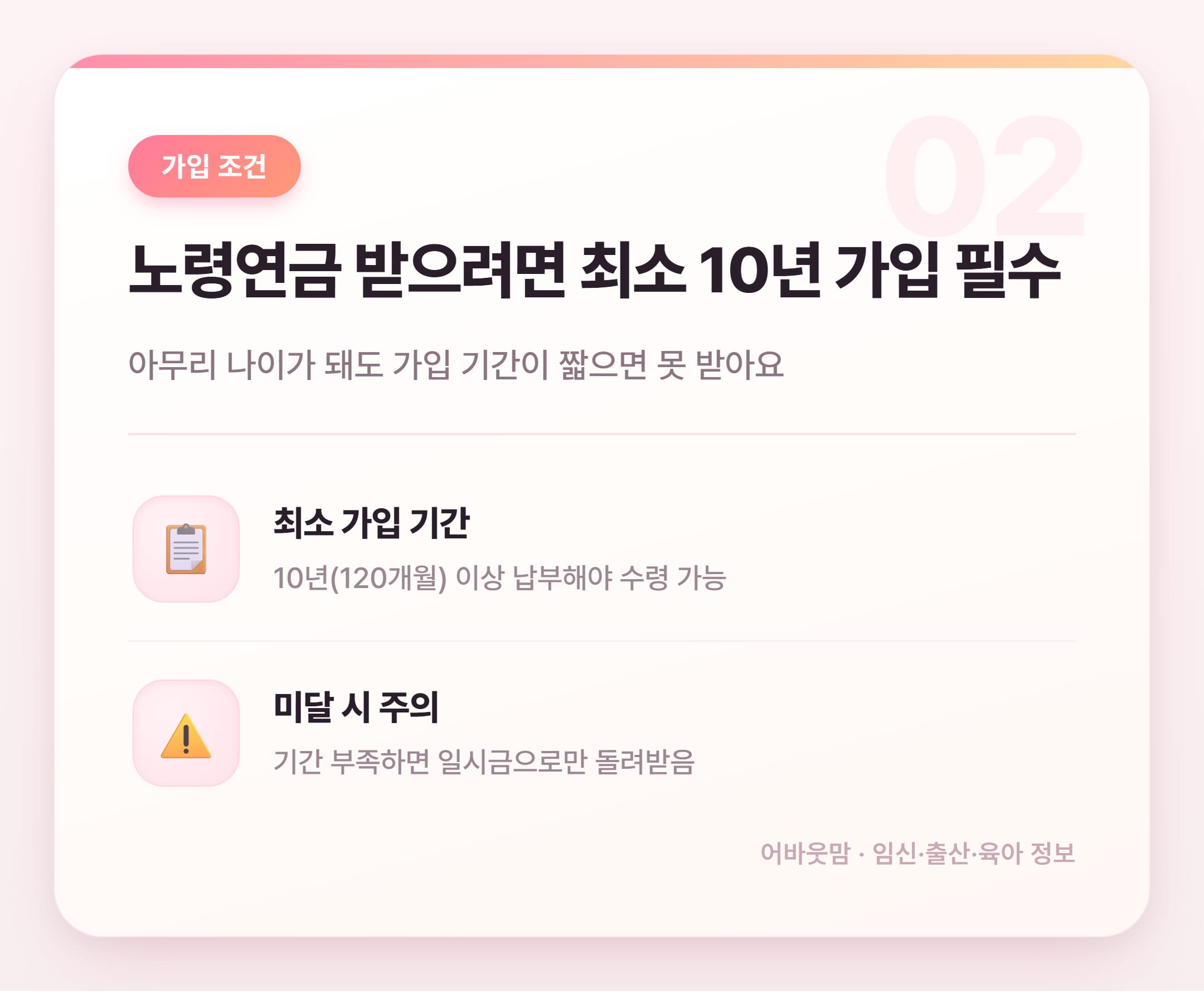 국민연금 수령나이 출생연도별 정리 2026 설명 카드