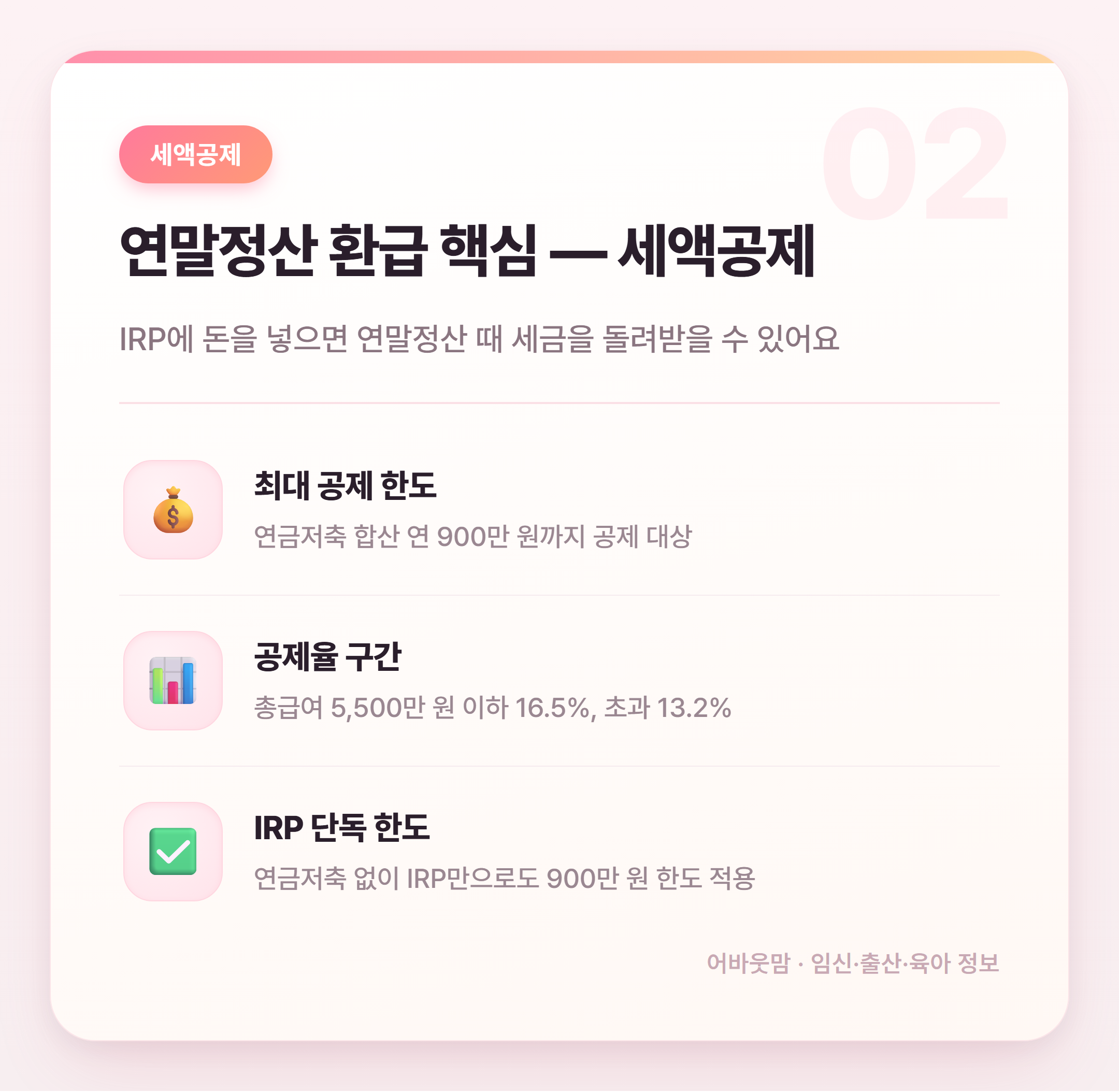 IRP 계좌 활용법 세액공제부터 노후까지 설명 카드
