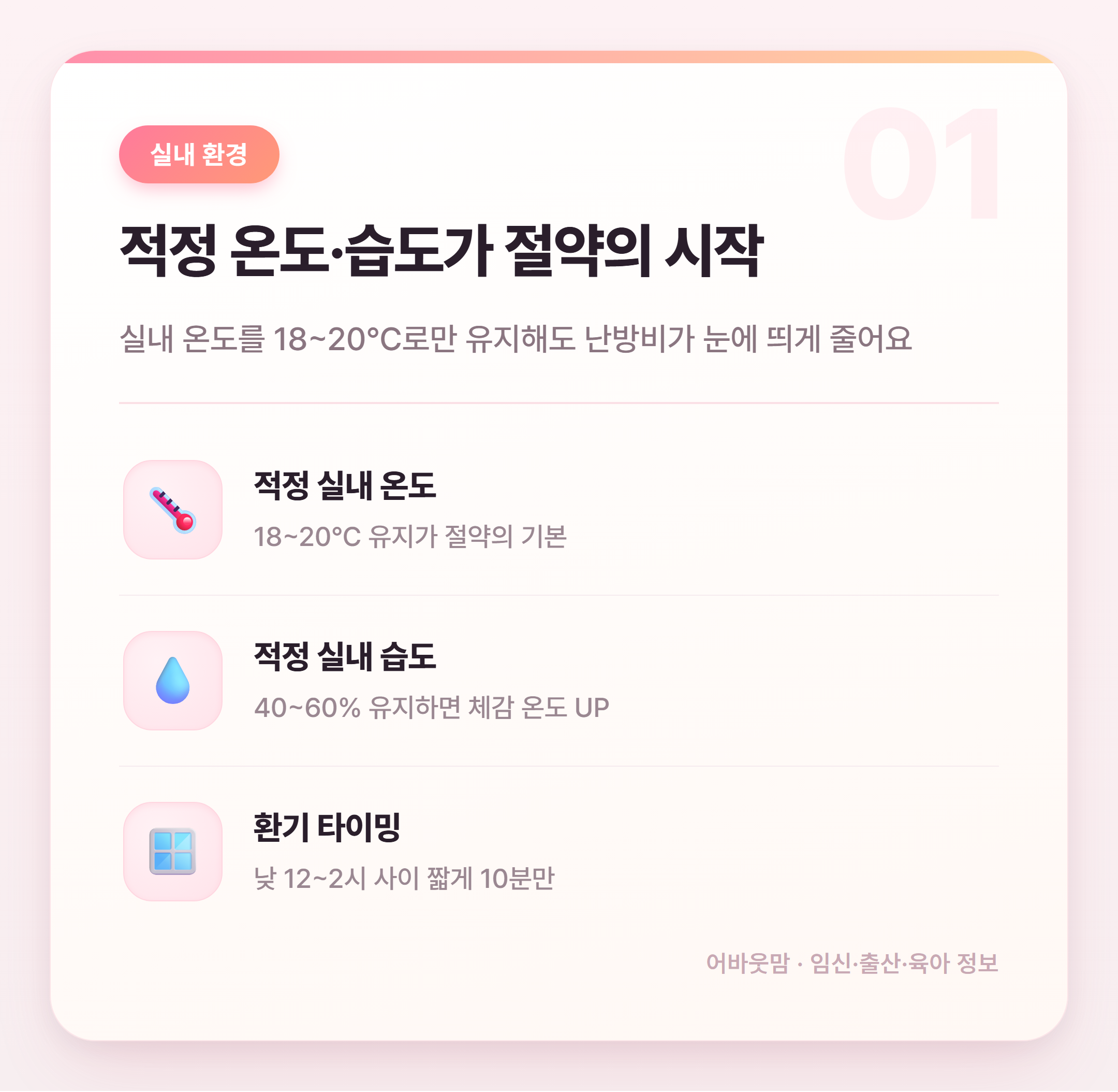 겨울 난방비 절약 실전 꿀팁 총정리 설명 카드