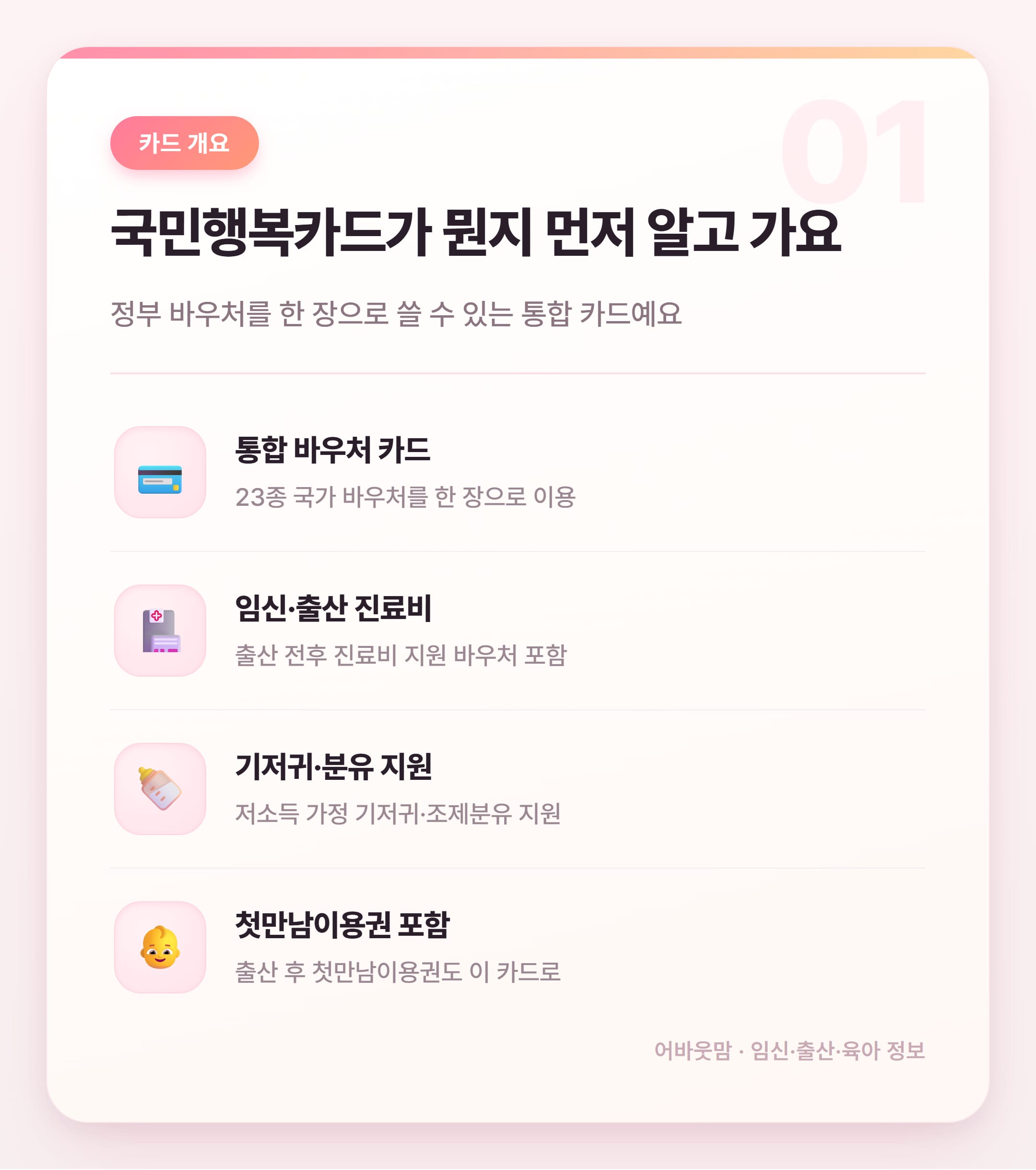 국민행복카드 바우처 신청 신한카드 혜택 정리 설명 카드