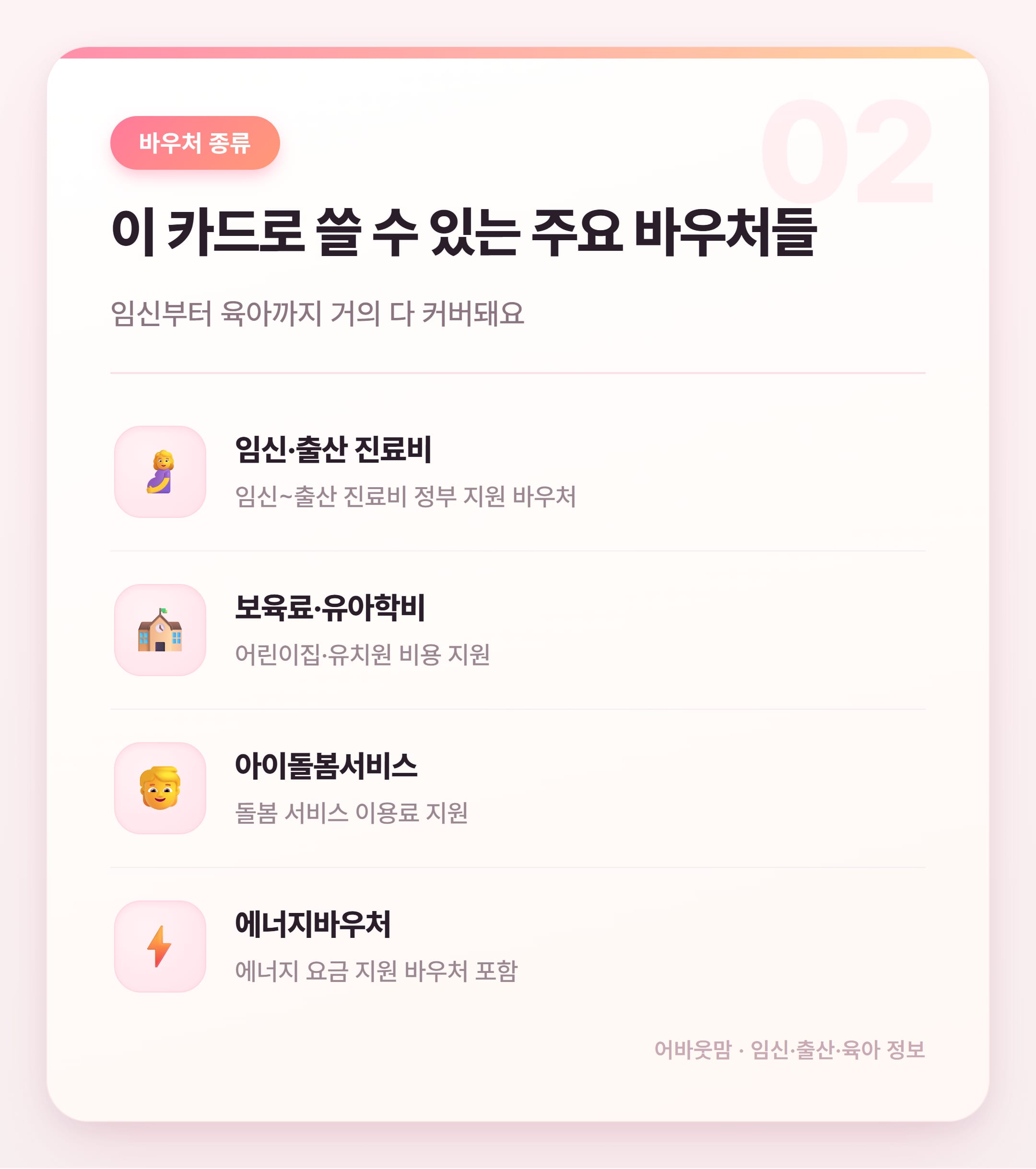 국민행복카드 바우처 신청 신한카드 혜택 정리 설명 카드