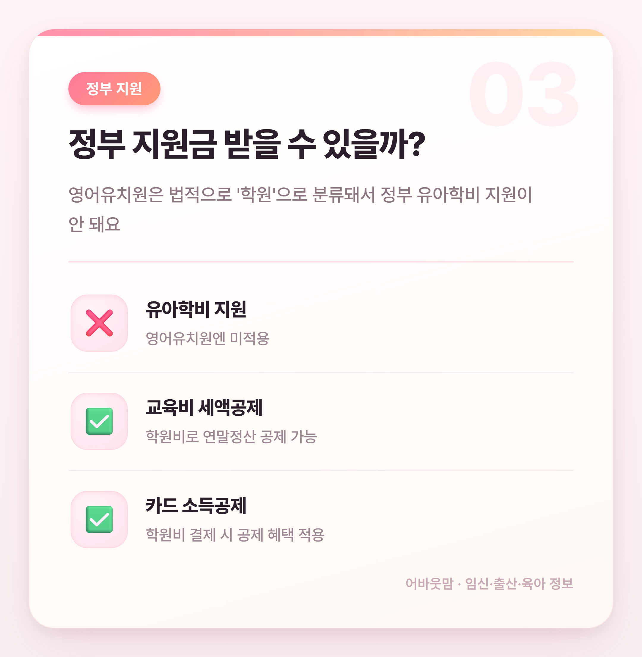 영어유치원 비용 얼마나 들까? 현실 정리 설명 카드
