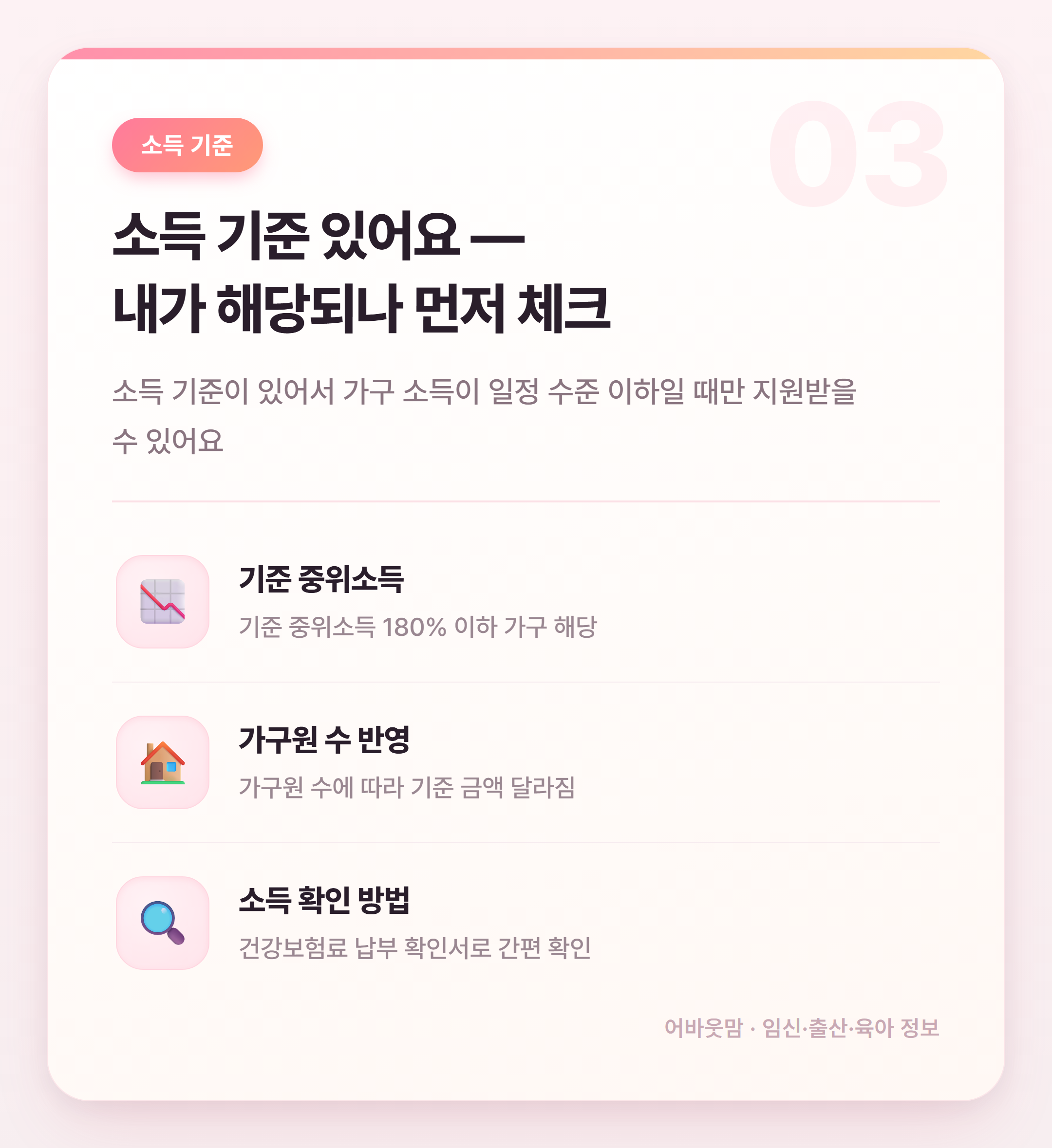 고위험 임산부 의료비 지원 받는 법 정리 설명 카드