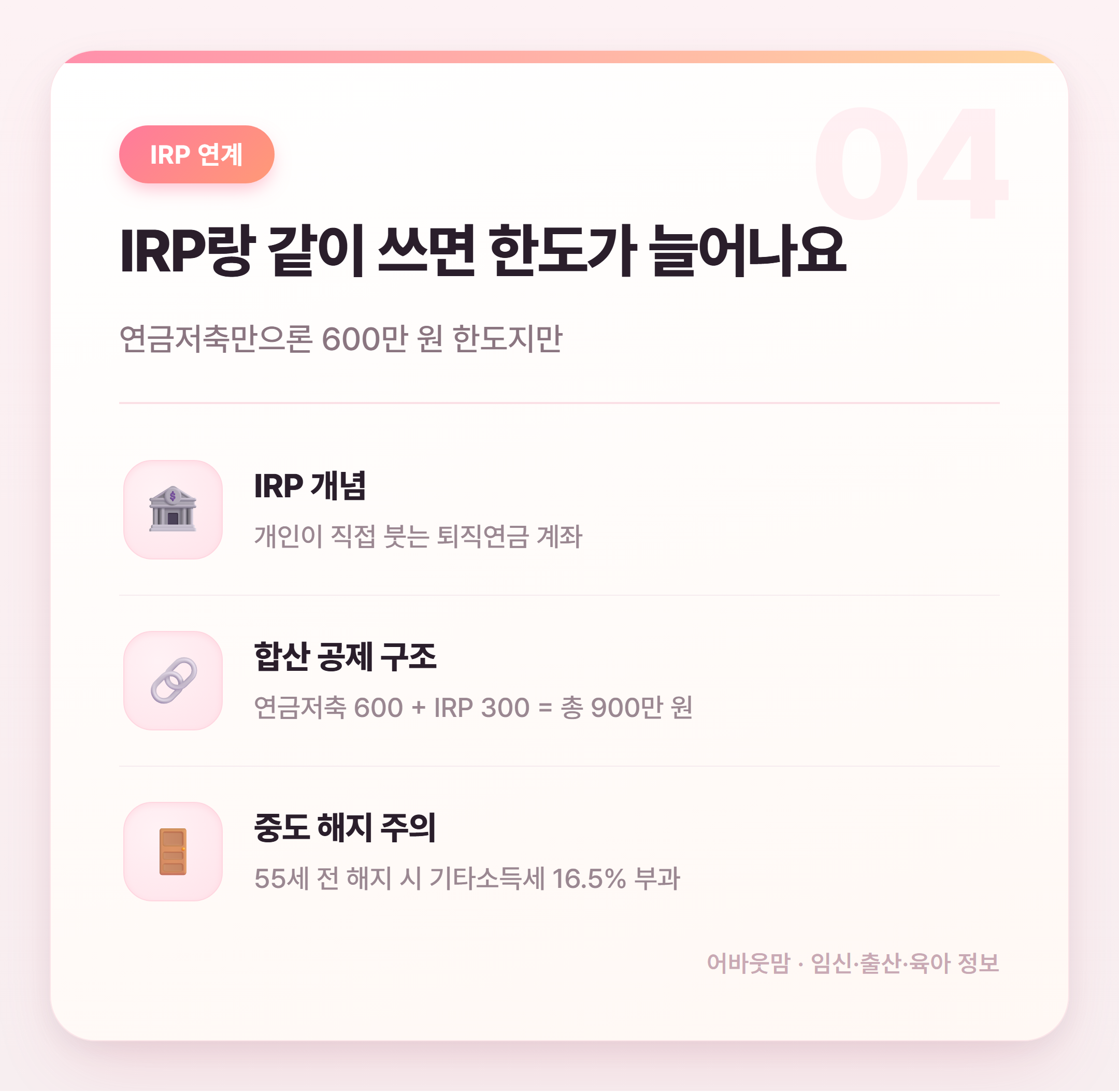 연금저축 세액공제 제대로 활용하는 법 설명 카드