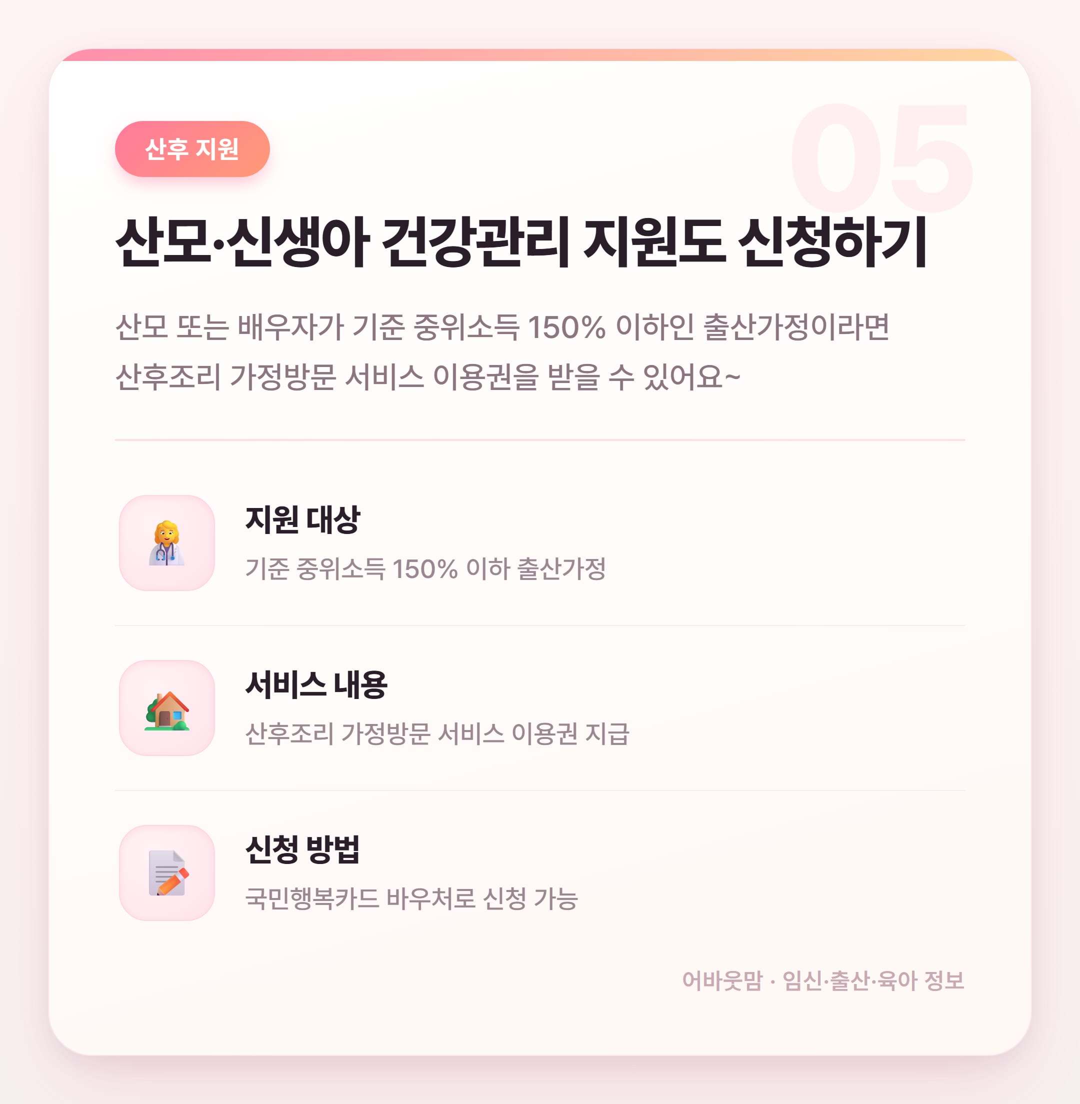 국민행복카드 바우처 신청 농협에서 하는 법 설명 카드