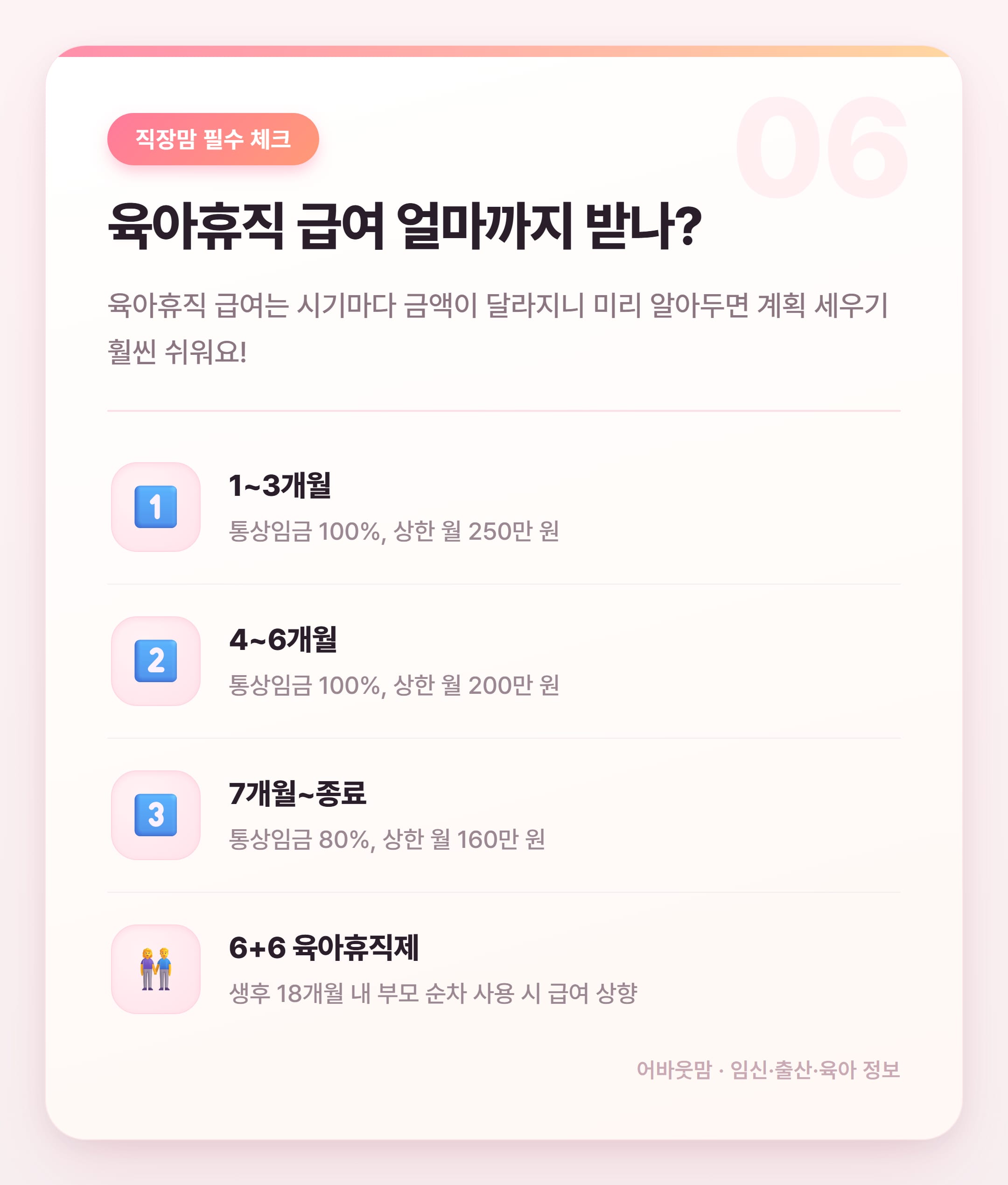 부모급여 언제까지 받을 수 있나요? 2026년 총정리 설명 카드