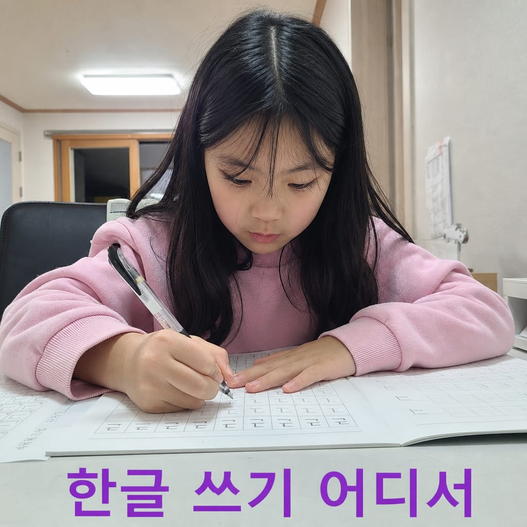 한글 쓰기 연습 책 고르는 법 총정리 설명 카드