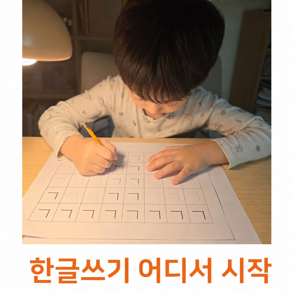 한글 쓰기 연습 도안 무료 활용 총정리 설명 카드
