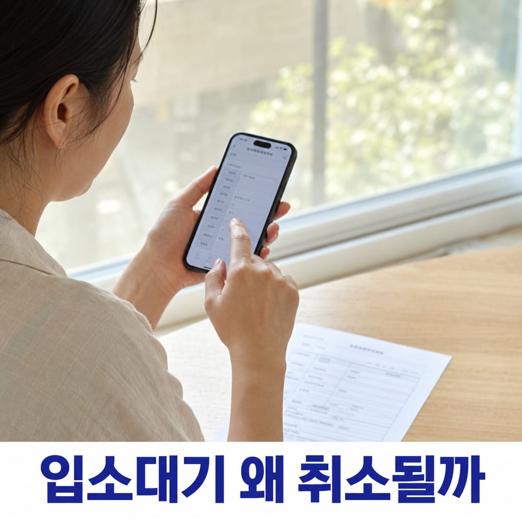 어린이집 입소대기 취소 전 꼭 확인할 것 설명 카드