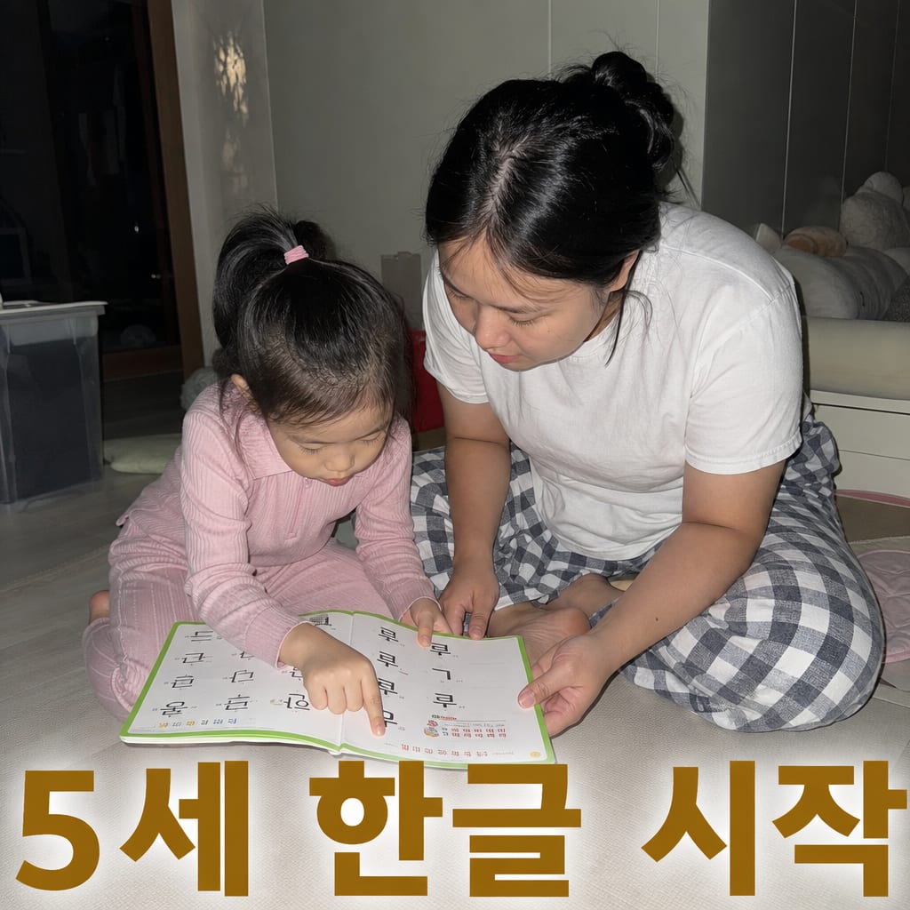 5세 한글공부 책 고르기 전에 알아둘 것 설명 카드